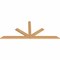 Ekena Millwork Saratoga Timber Gable Bracket, Western Red Cedar, 72"W x 30"H x 1 1/2"D x 3 1/2"F, 10/12 Pitch GBW072X30X0204SAR00SWR - alternate 4